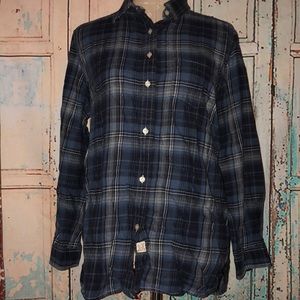 LRL Jeans Company~100% Cotton Plaid Flannel~M